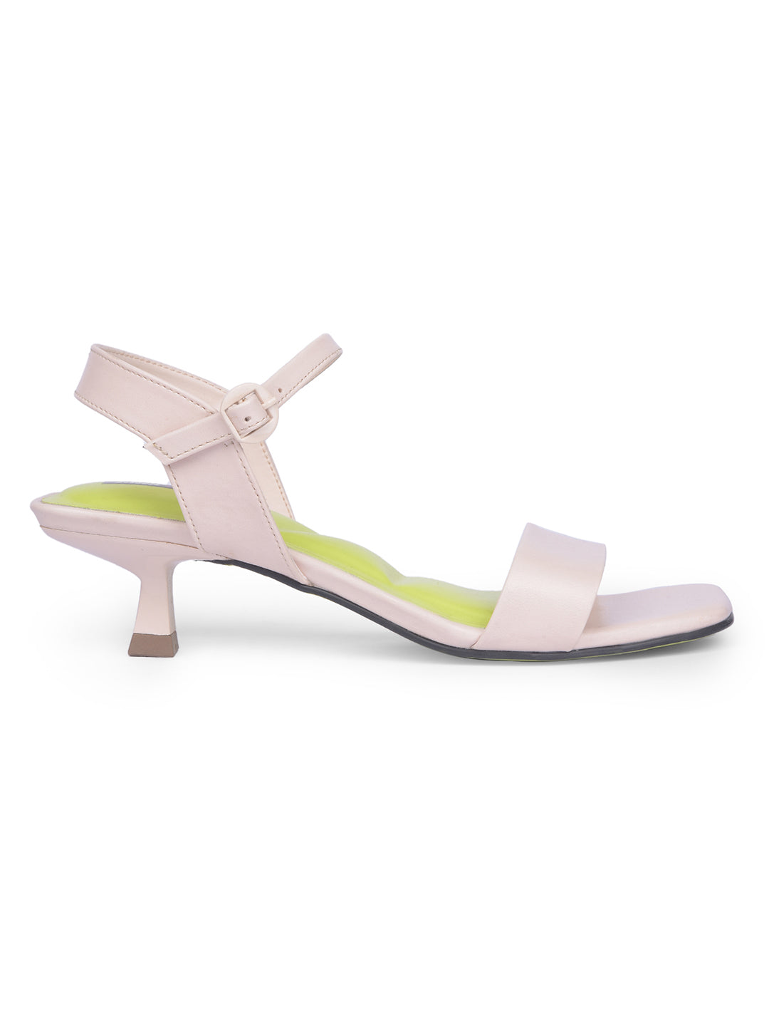 Bata Women White Ankle Strap Kitten Heel Sandal - White - View 2