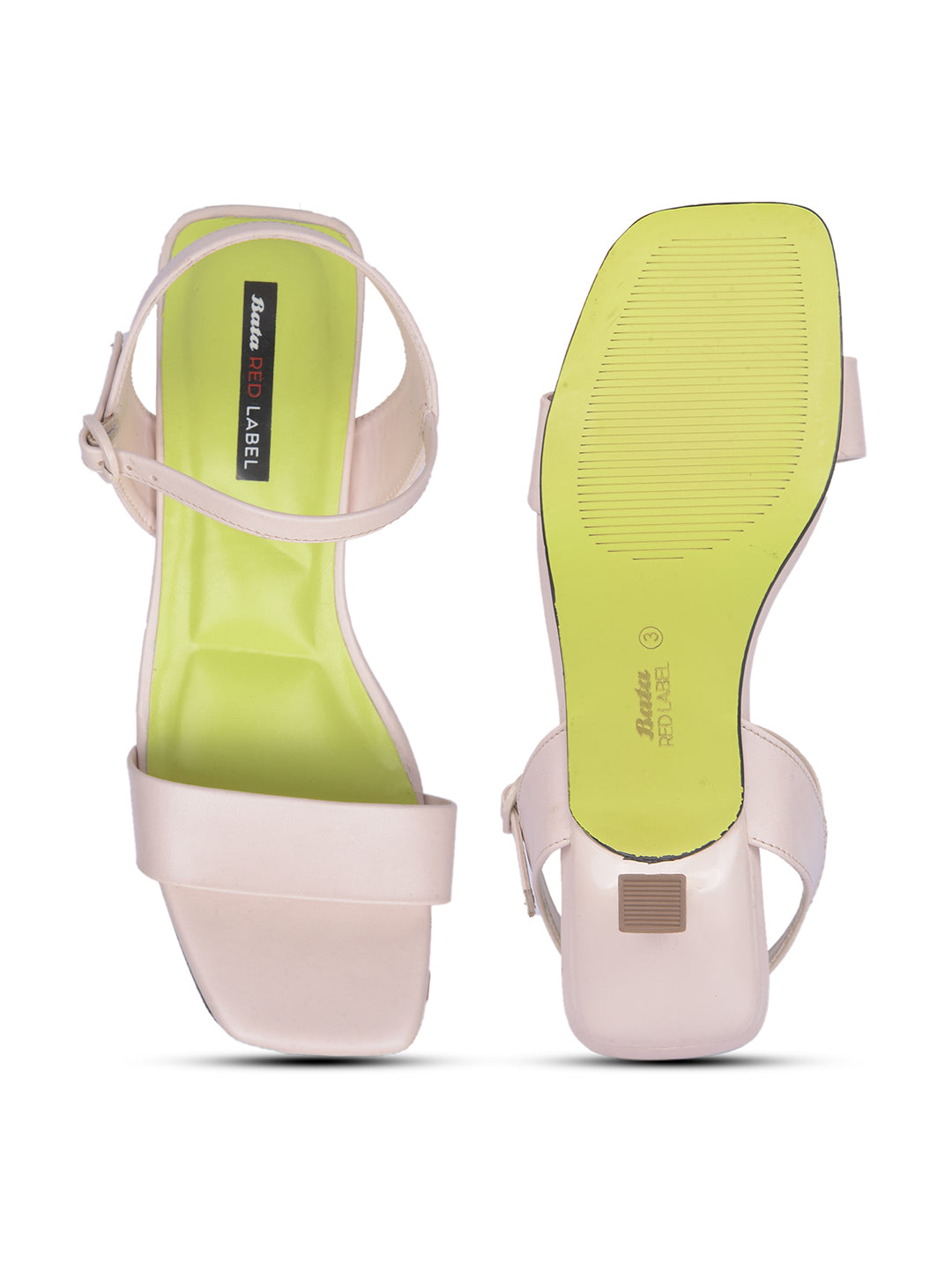 Bata Women White Ankle Strap Kitten Heel Sandal - White - View 4
