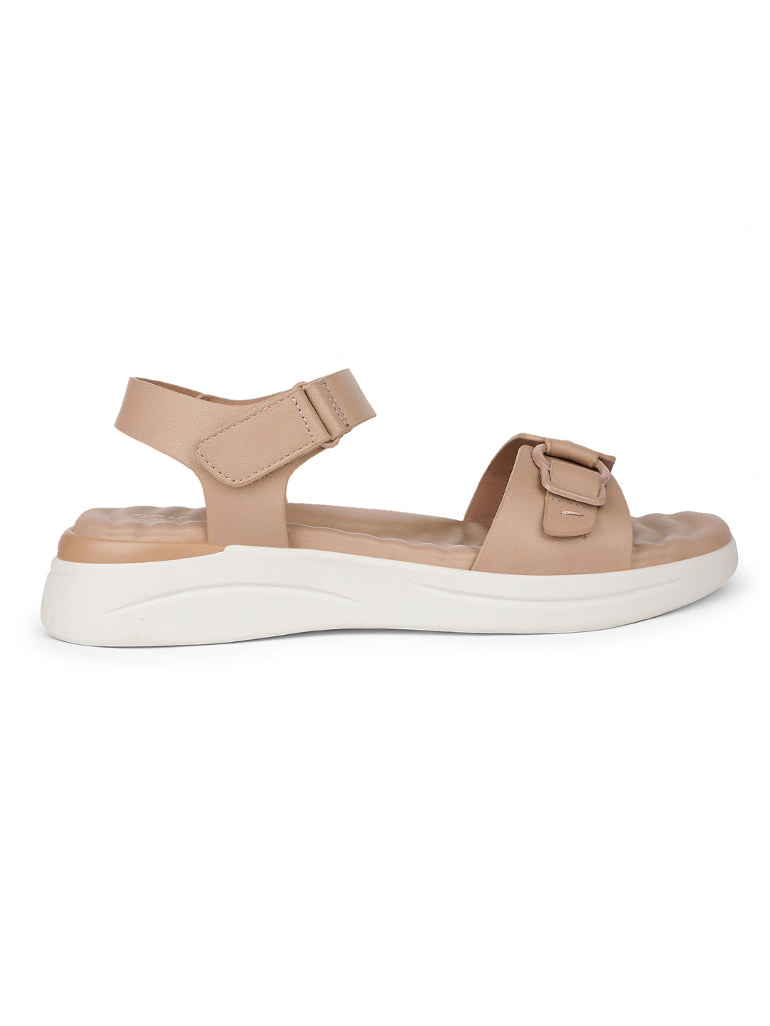Bata Comfit Women Pink Velcro Strap Wedge Heel Sandal - Pink - View 2