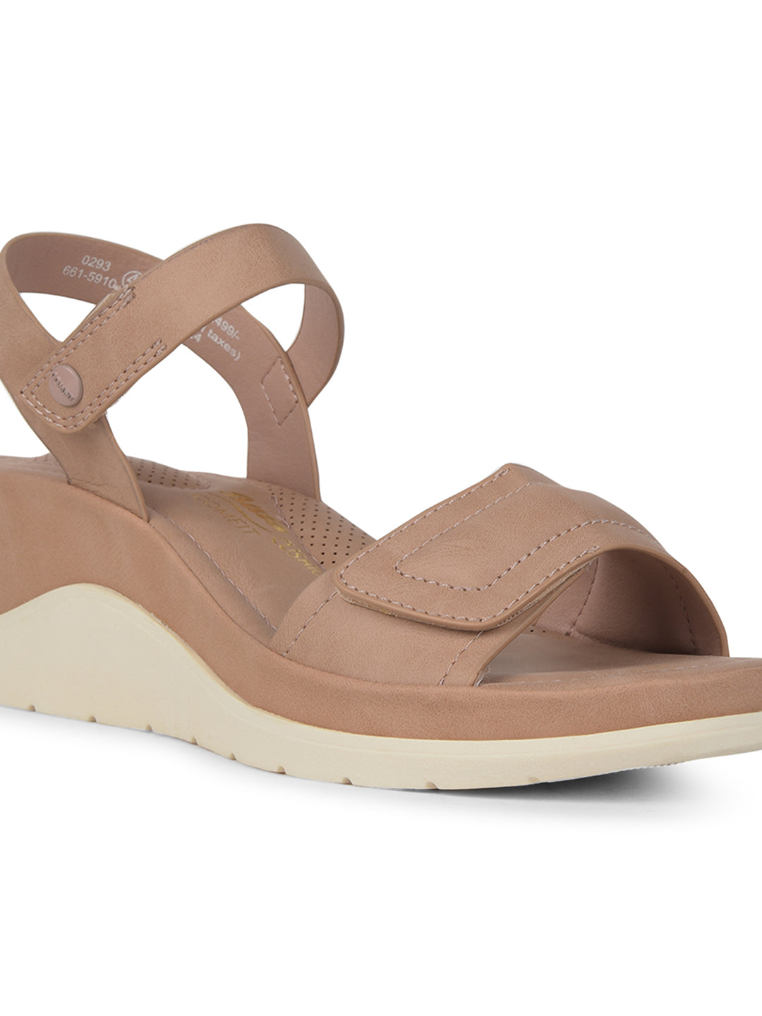Bata Comfit Women Pink Ankle Strap Wedge Heel Sandal - Pink - View 5