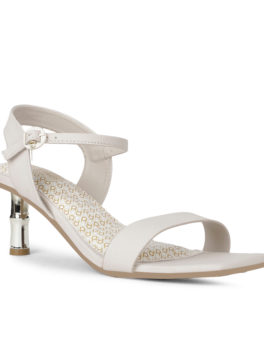 Bata Women Beige Ankle Strap Stiletto Heels Sandal - Beige - View 5