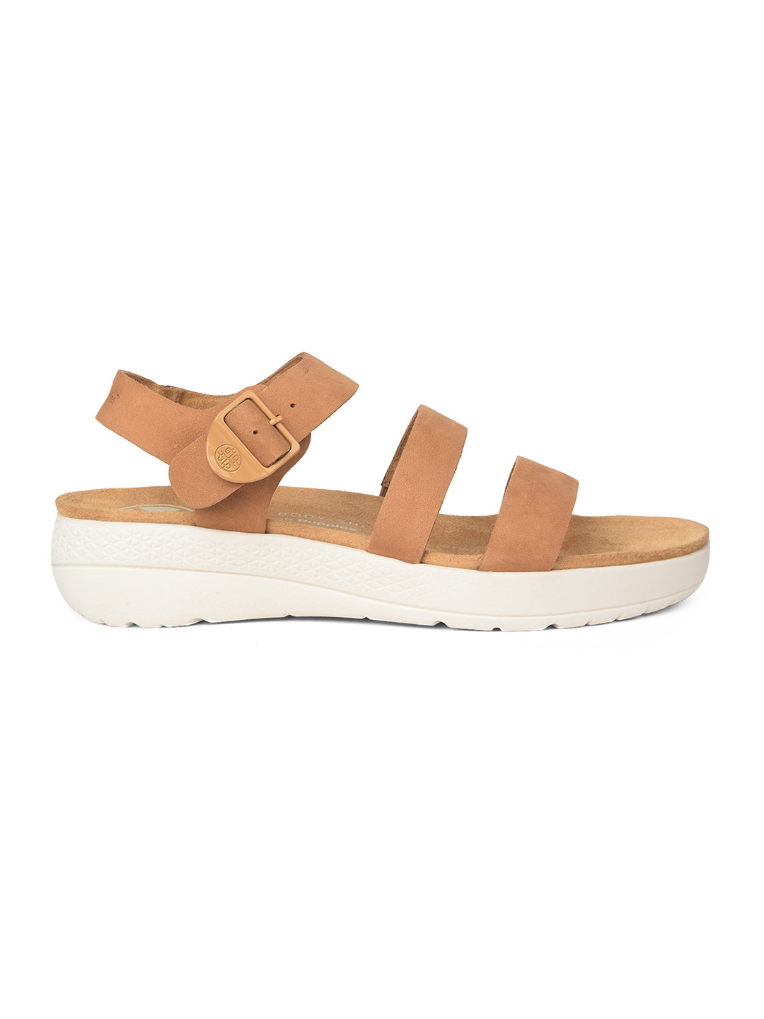 Hush Puppies Women Tan Wedge Heel Sandal With Buckle Closure - Tan - View 2
