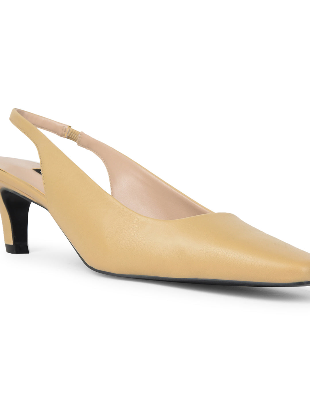 Nine West Women Pointed-Toe Kitten Heel Sandal - Beige - View 5