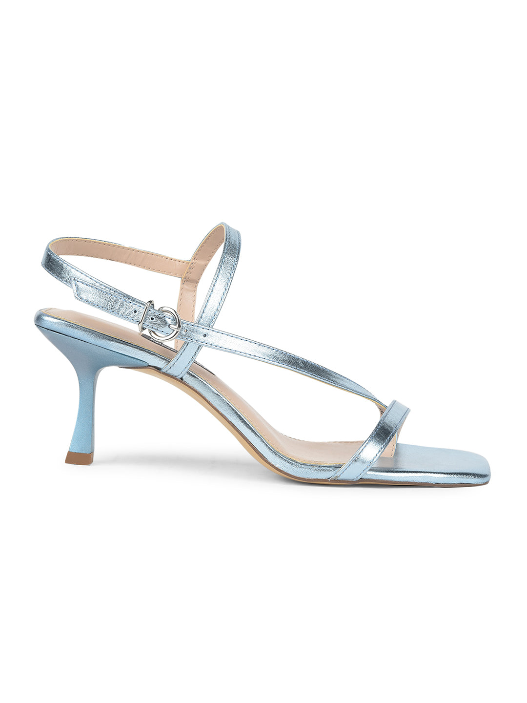 Nine West Women Ankle-Strap Kitten Heel Sandal - Light Blue - View 2
