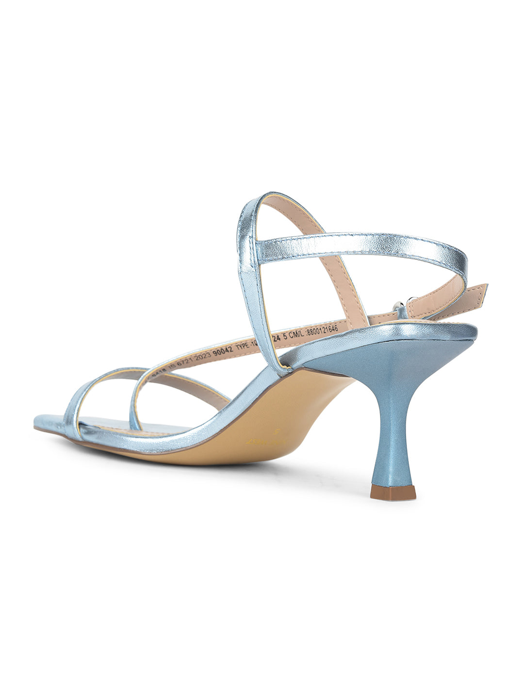 Nine West Women Ankle-Strap Kitten Heel Sandal - Light Blue - View 3