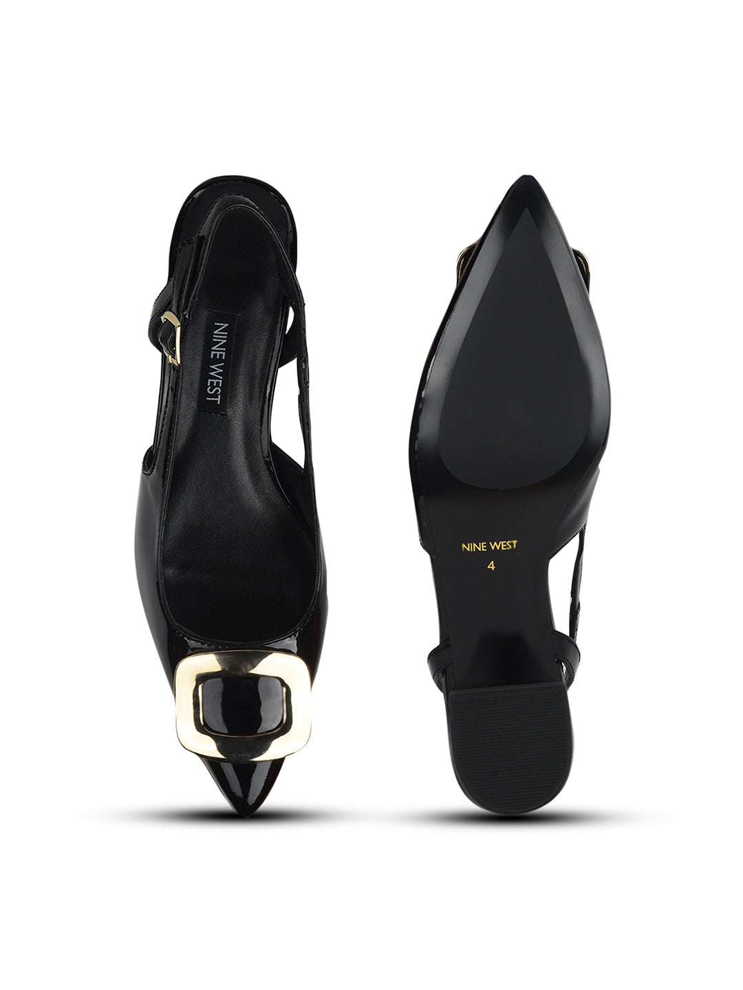 Nine West Women Pointed-Toe Block Heel Sandal - Black - View 4