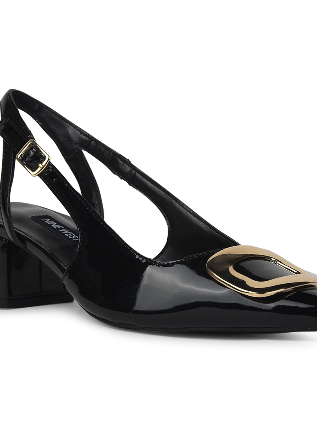 Nine West Women Pointed-Toe Block Heel Sandal - Black - View 5