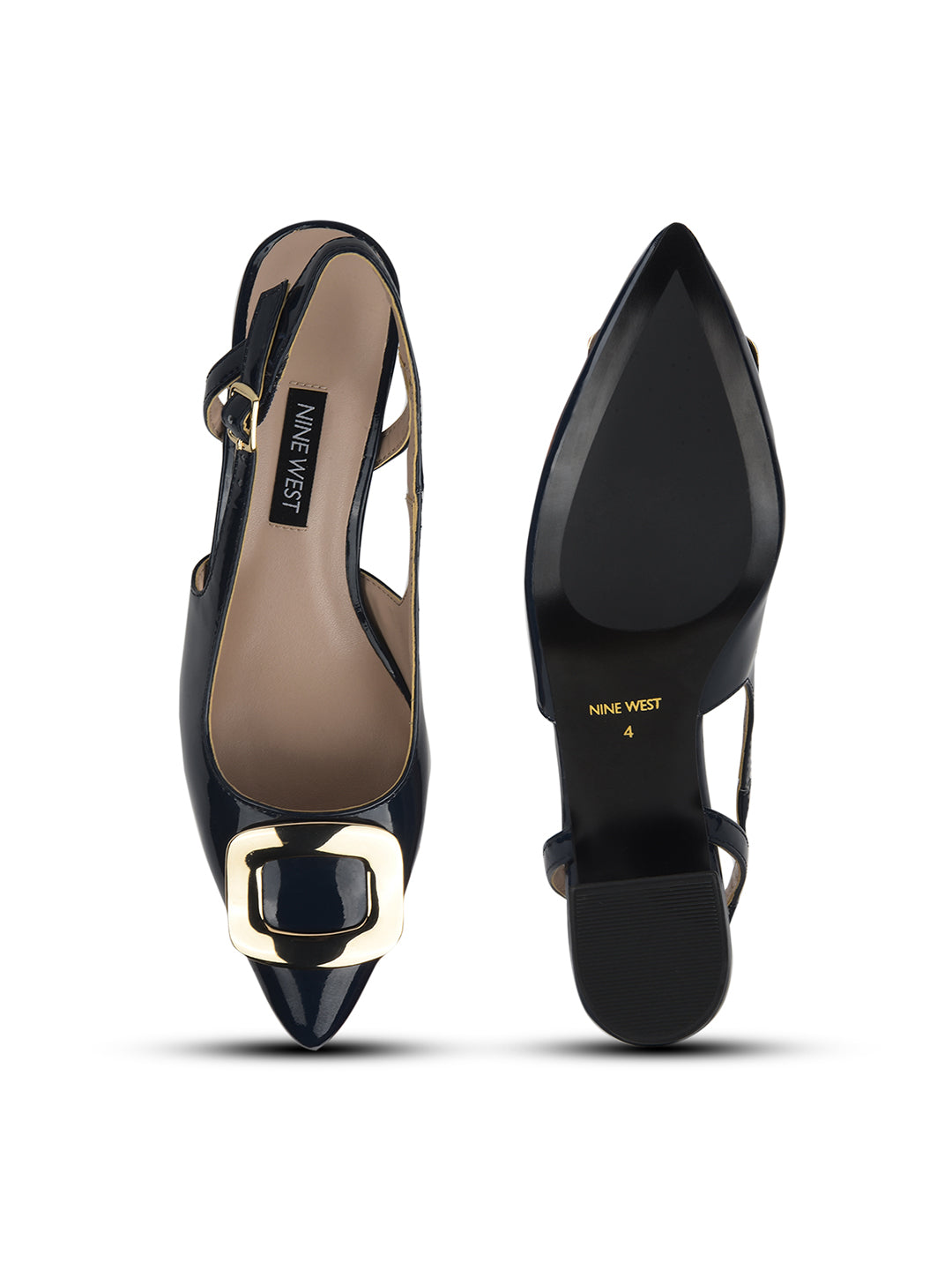 Nine West Women's Navy Block Heel Sandals - Navy