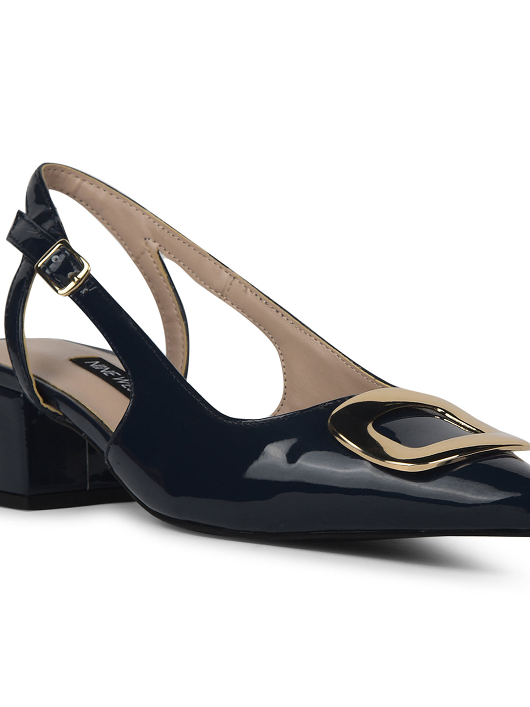 Nine West Women's Navy Block Heel Sandals - Navy