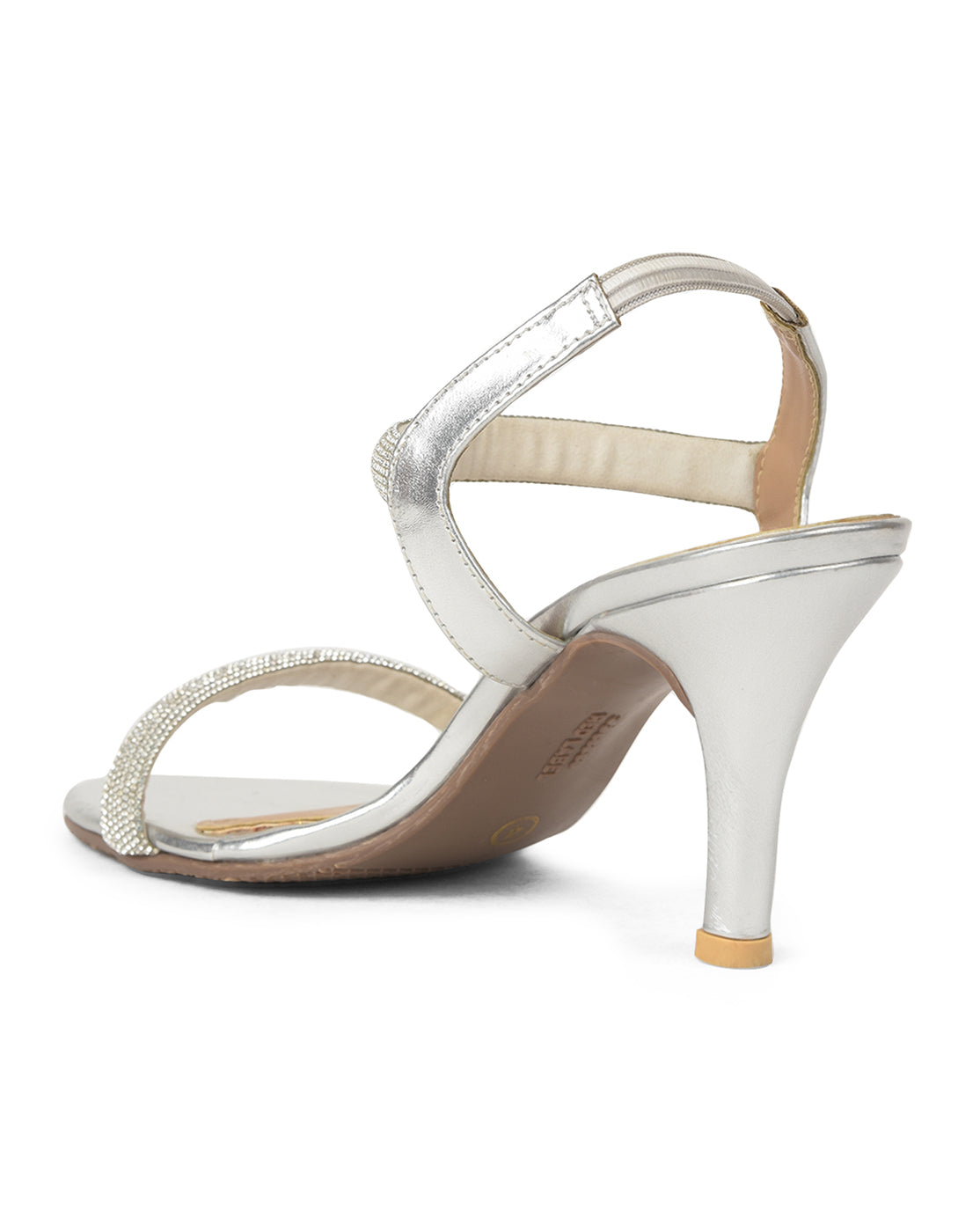 Bata Women White Ankle Strap Kitten Heel Sandal - White - View 3