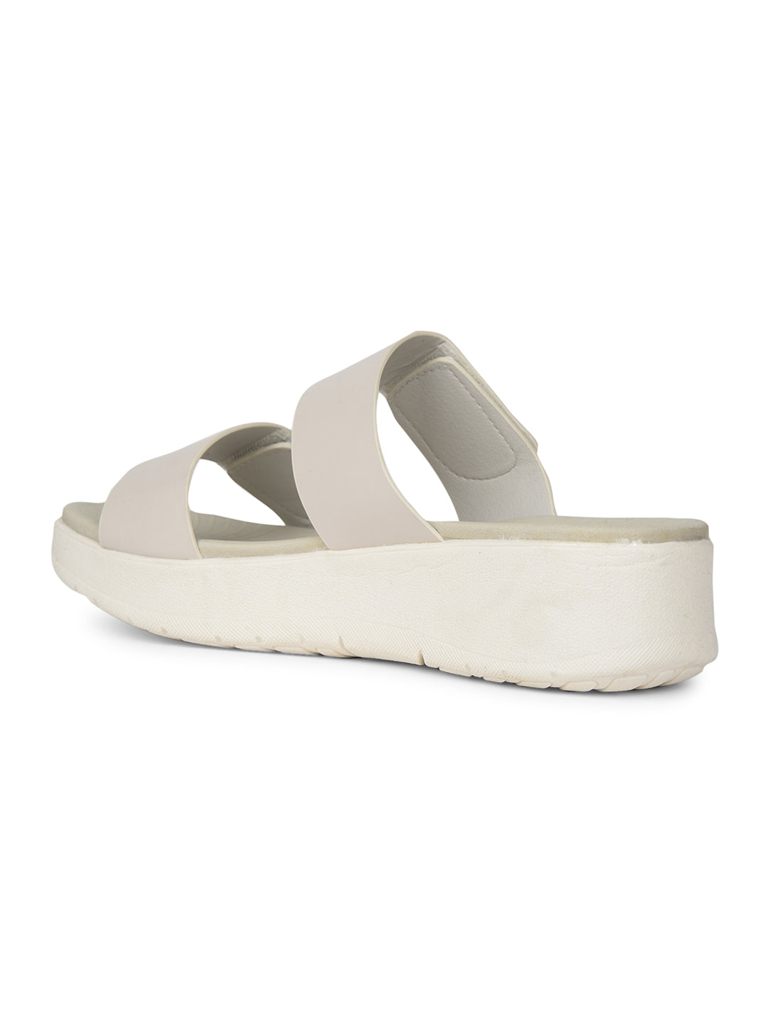 Bata Comfit Women Off White Platform Heel Mule Sandal - Off White - View 3