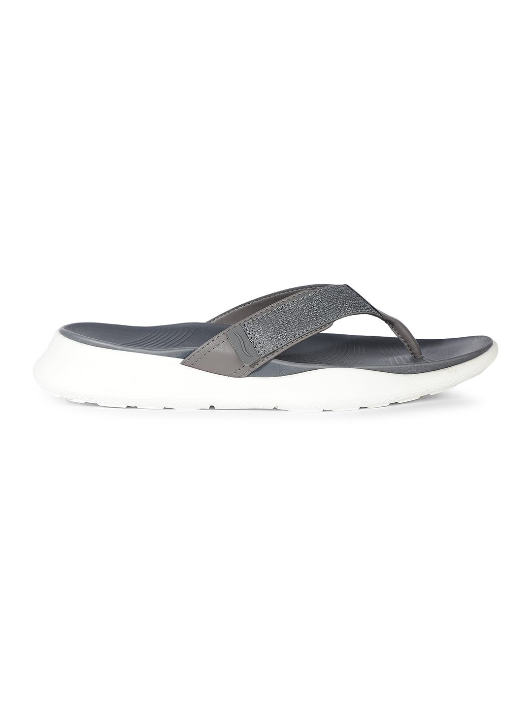 Bata Comfit Women Dark Grey Wedge Heel Thong Sandal - Dark Grey - View 2
