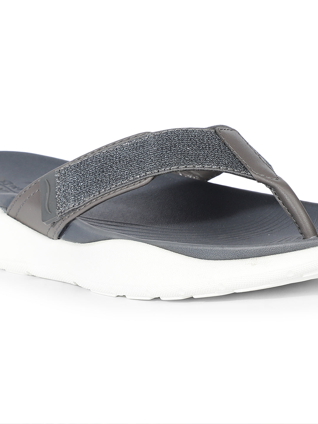 Bata Comfit Women Dark Grey Wedge Heel Thong Sandal - Dark Grey - View 5
