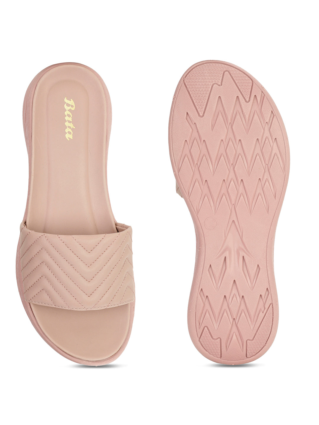 Bata Women's Orange Casual Mule Slippers - Orange