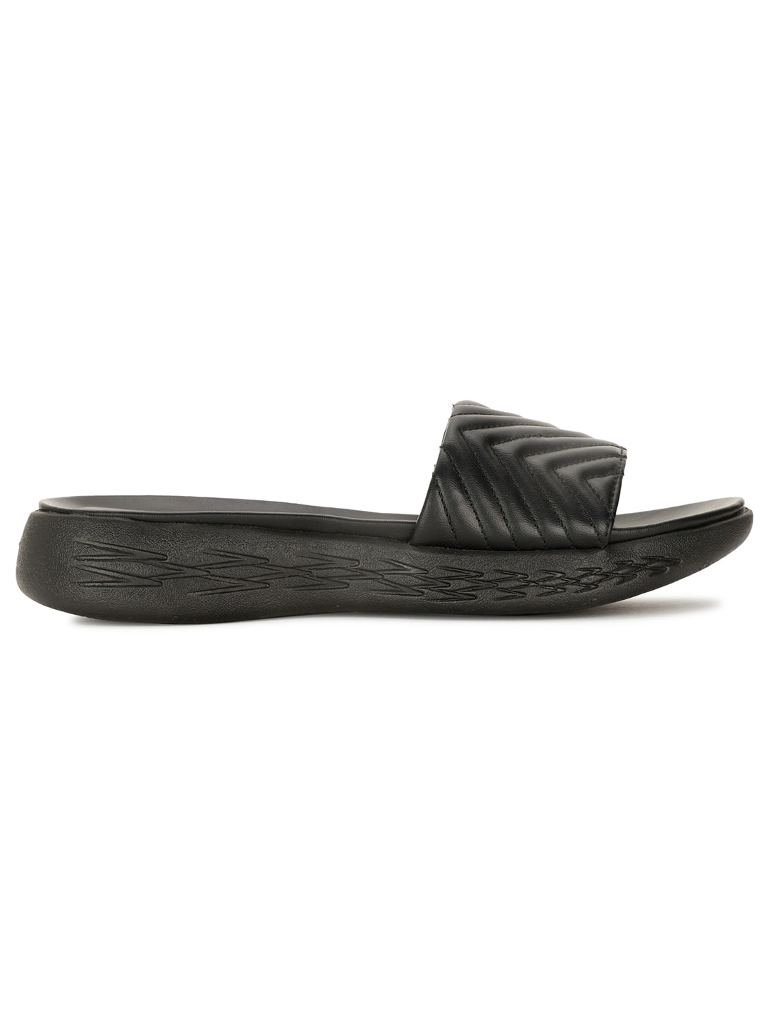 Bata Women's Black Casual Mule Slippers - Black
