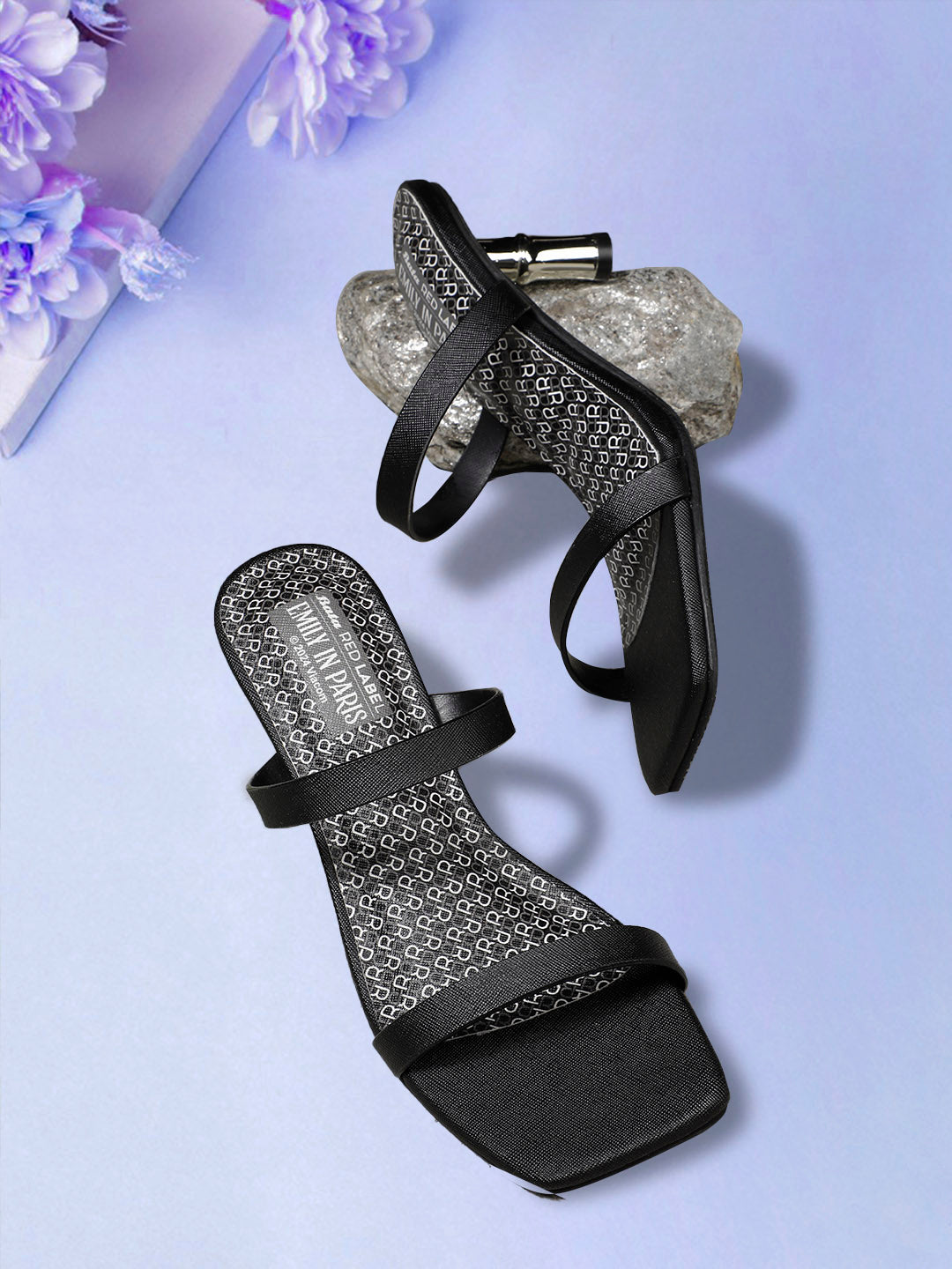 Bata Women Black Kitten Heel Mule Sandal - Black - View 6