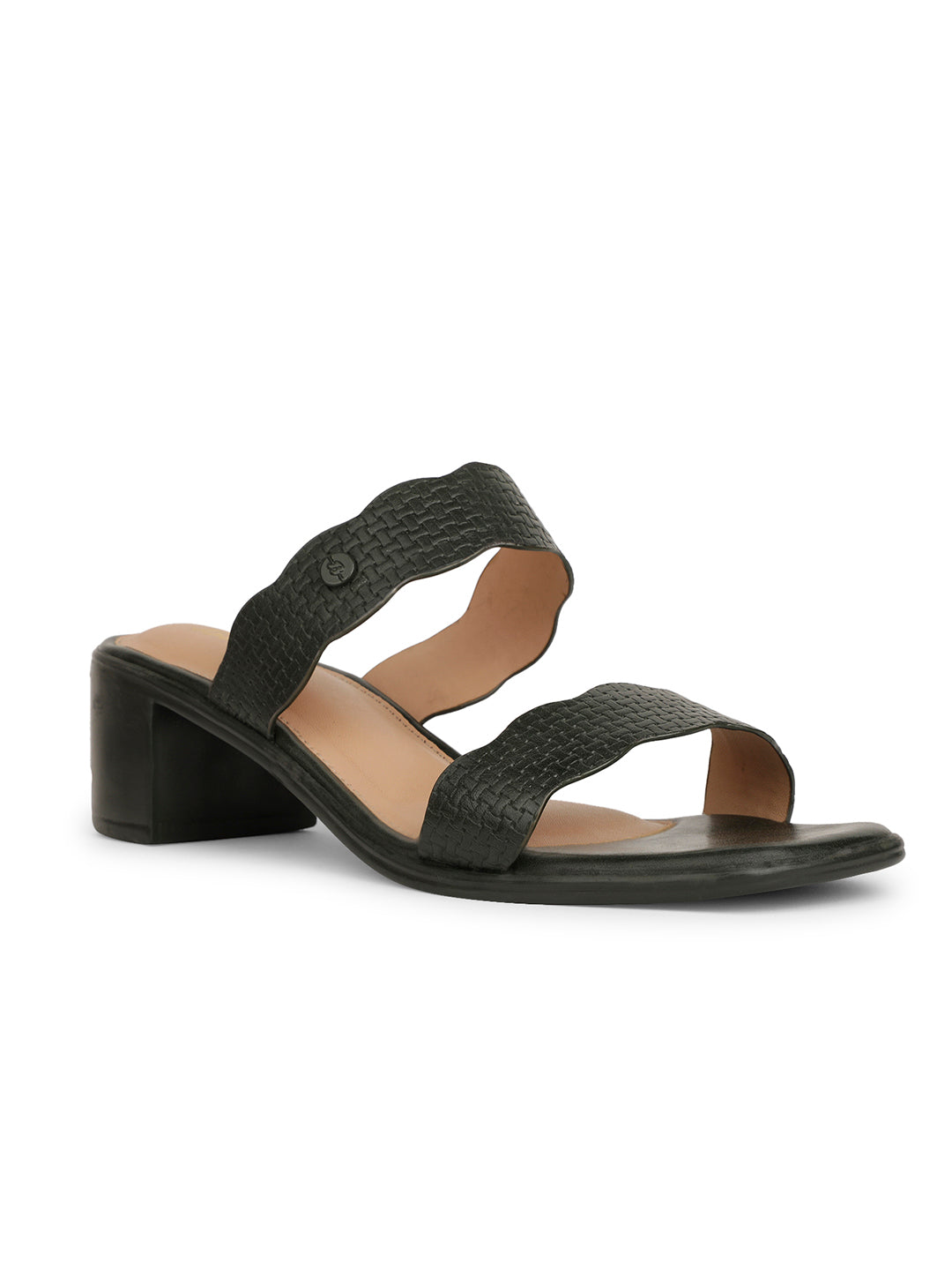 Bata Women Olive Block Heel Mule Sandal - Olive - View 1