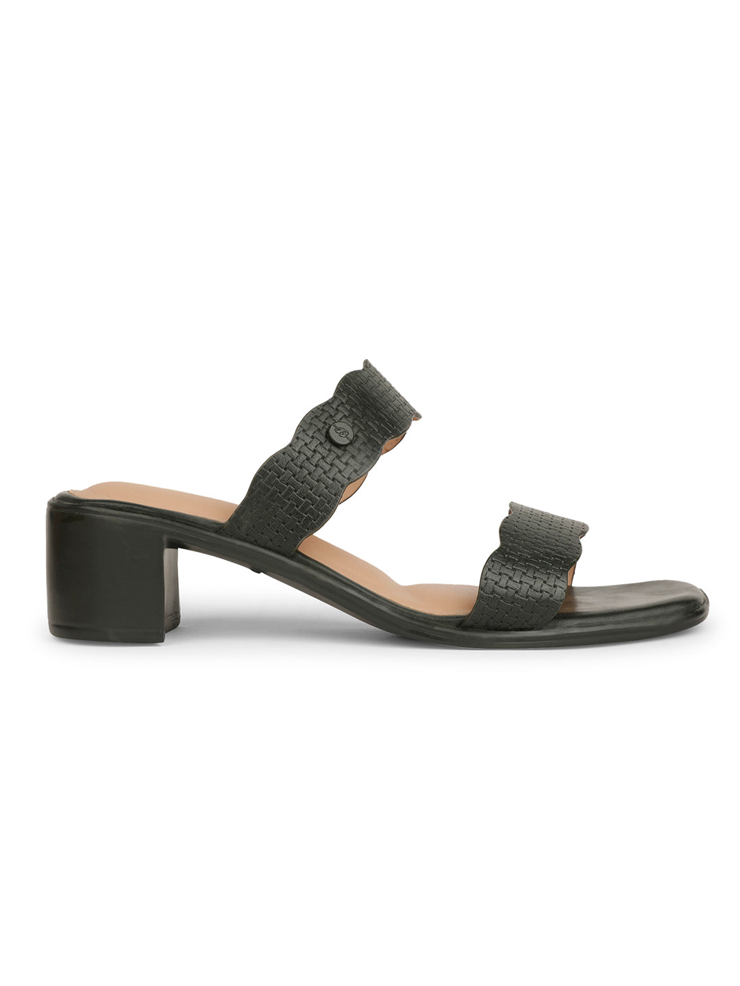 Bata Women Olive Block Heel Mule Sandal - Olive - View 2