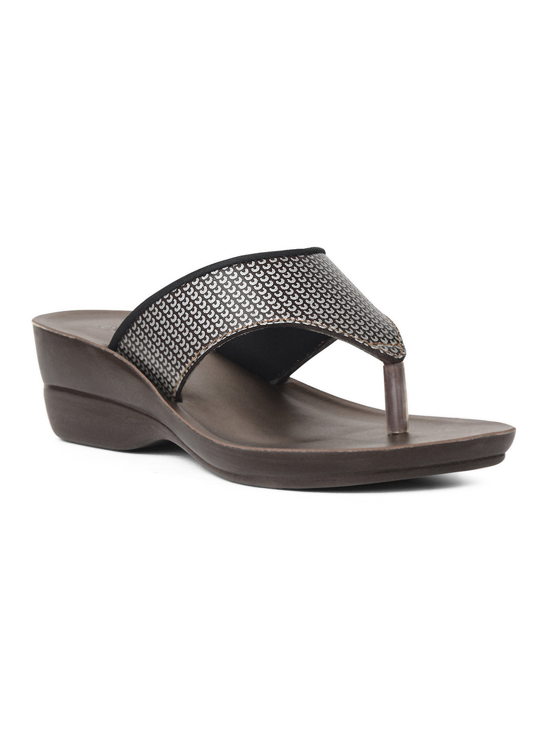 Bata Women Beige Wedge Heel Thong Sandal - Beige - View 1