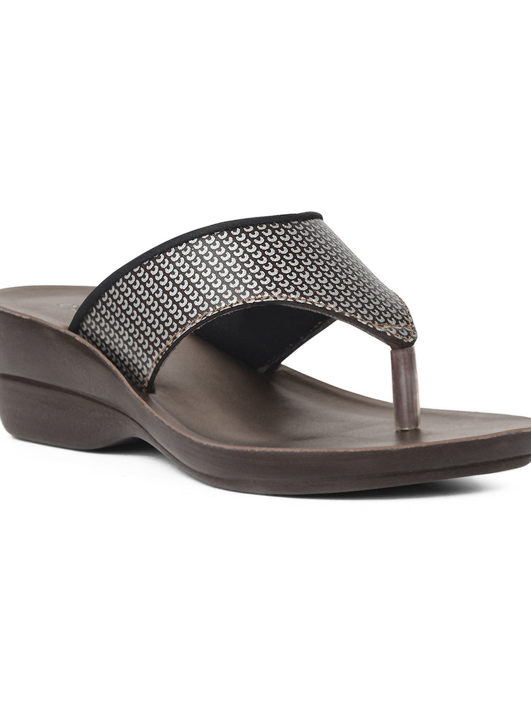 Bata Women Beige Wedge Heel Thong Sandal - Beige - View 5
