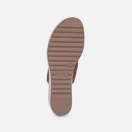 Hush Puppies Women Light Brown Wedge Heel Ballerina