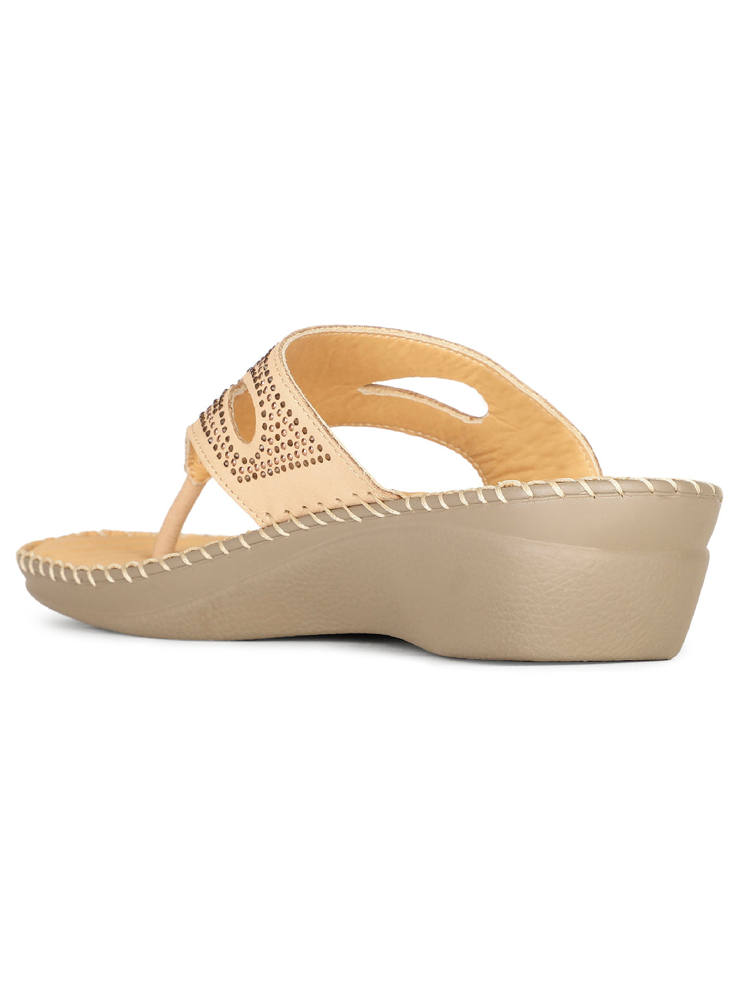 Scholl Women Yellow Wedge Heel Thong Sandal - Yellow - View 3