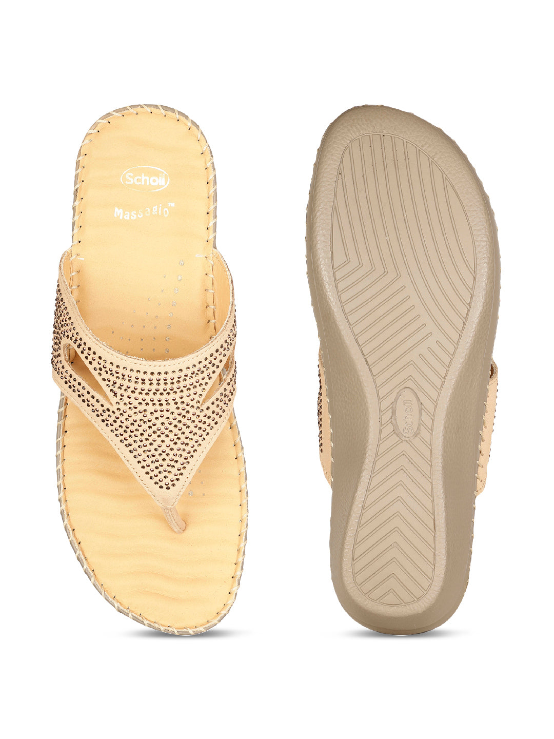 Scholl Women Yellow Wedge Heel Thong Sandal - Yellow - View 4