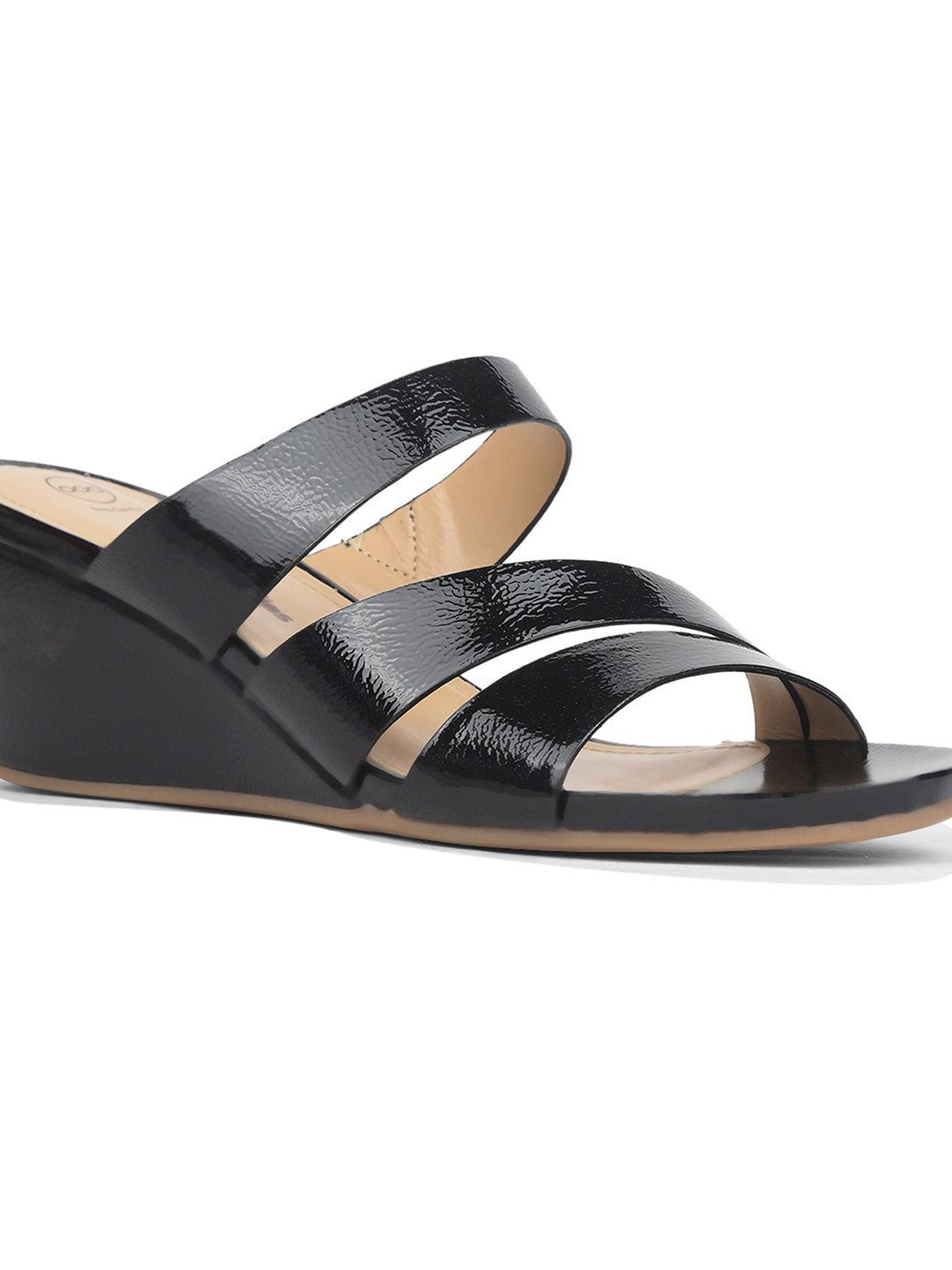 Hush Puppies Women Black Wedge Heel Mule Sandal - Black - View 5