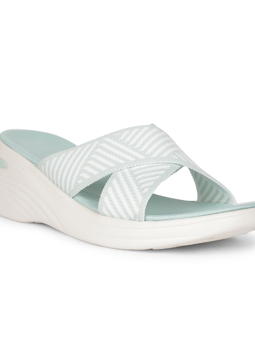 Bata Comfit Women Green Wedge Heel Mule Sandal - Green - View 5