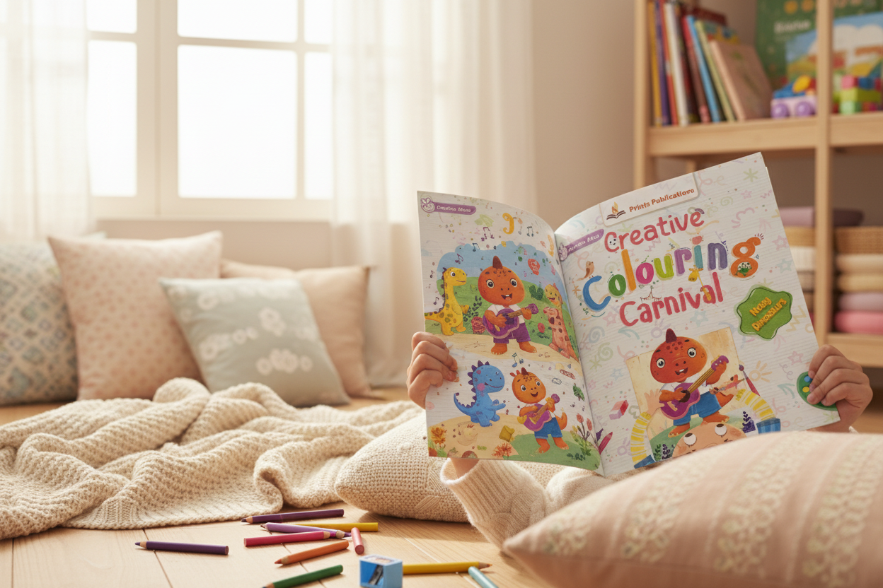 Noisy Dinosaurs: Creative Colouring Carnival Prints Publications