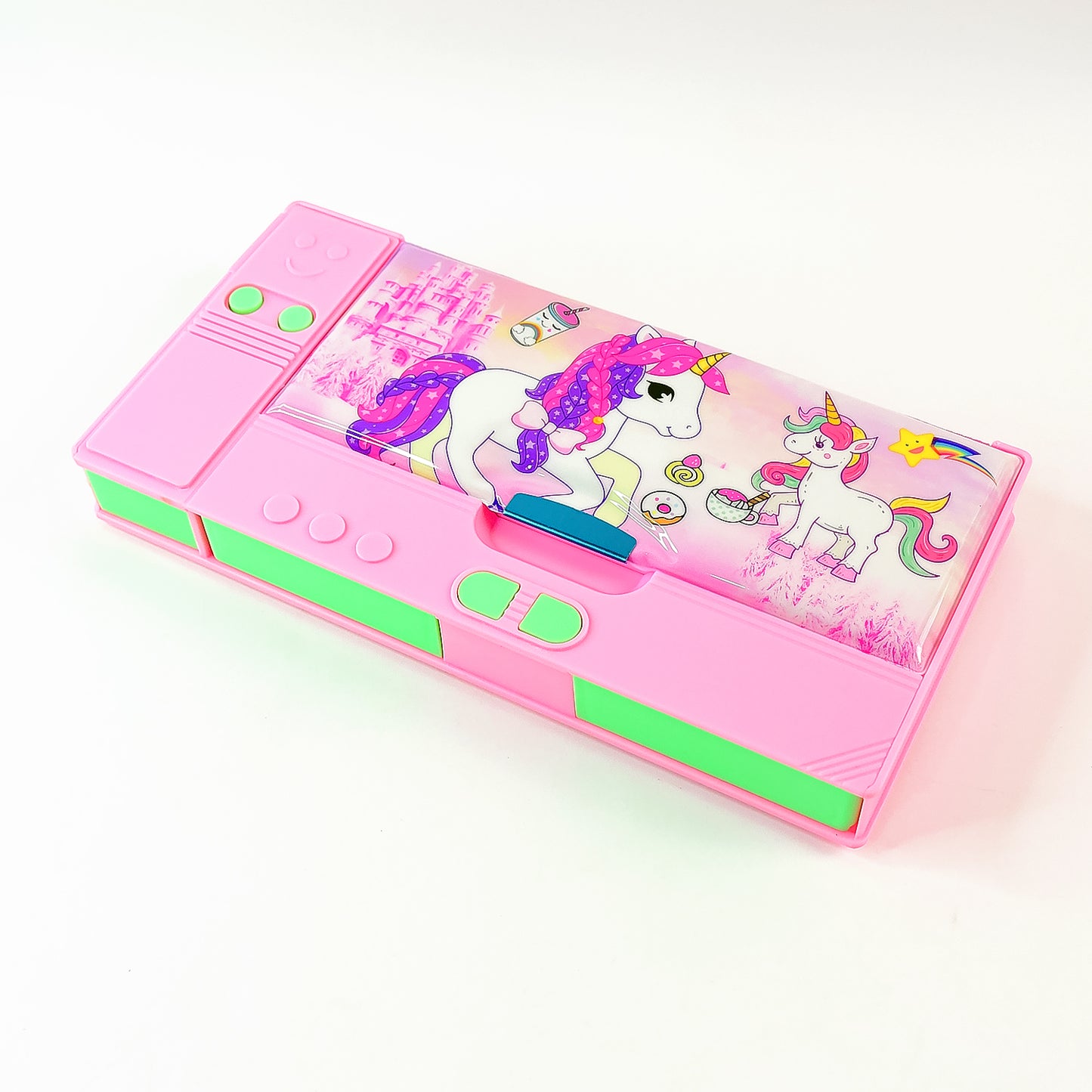 Multi Purpose Gadget Jumbo Pencil Box Compass With Calculator Jumbo 2 Side Slot Geometry Box Compass Use School Traveling Studio