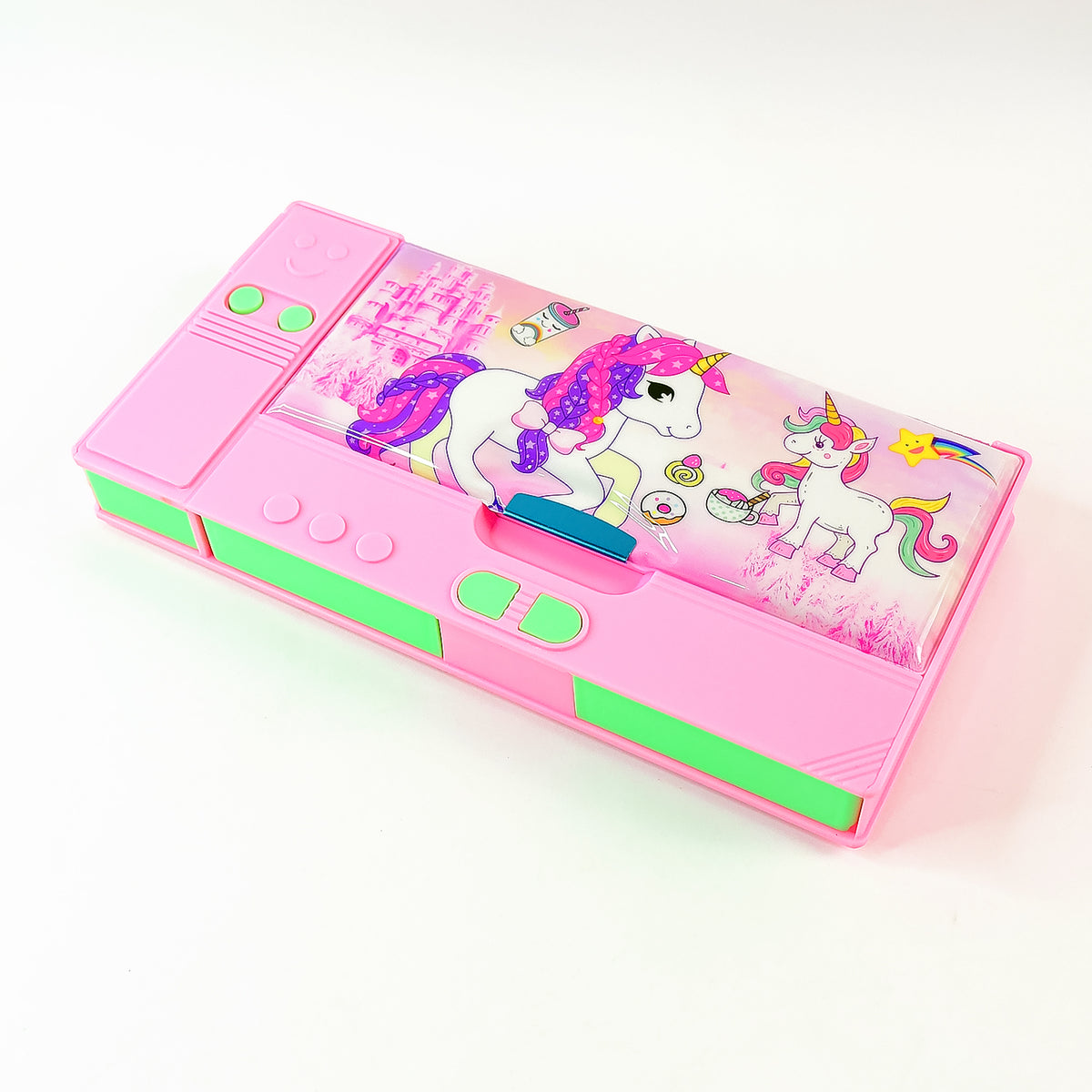 Multi Purpose Gadget Jumbo Pencil Box Compass With Calculator Jumbo 2 Side Slot Geometry Box Compass Use School Traveling Studio