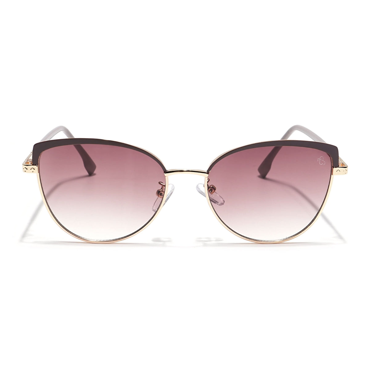 Eyejack Golden & Brown Cateye Sunglasses for Men and Women - Style L831 - view 3