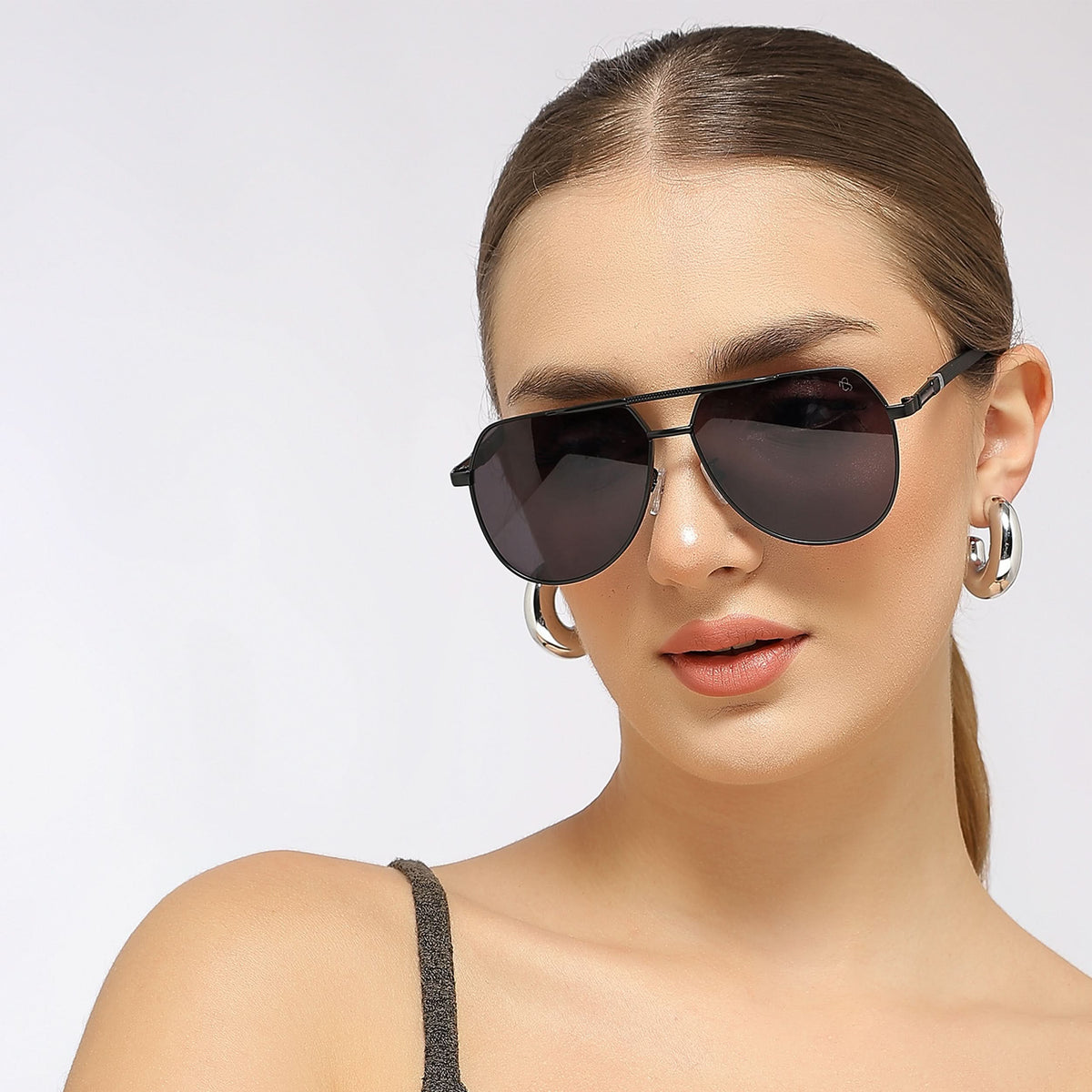 Eyejack Black Aviator Sunglasses for Men and Women - Style L869 - view 8