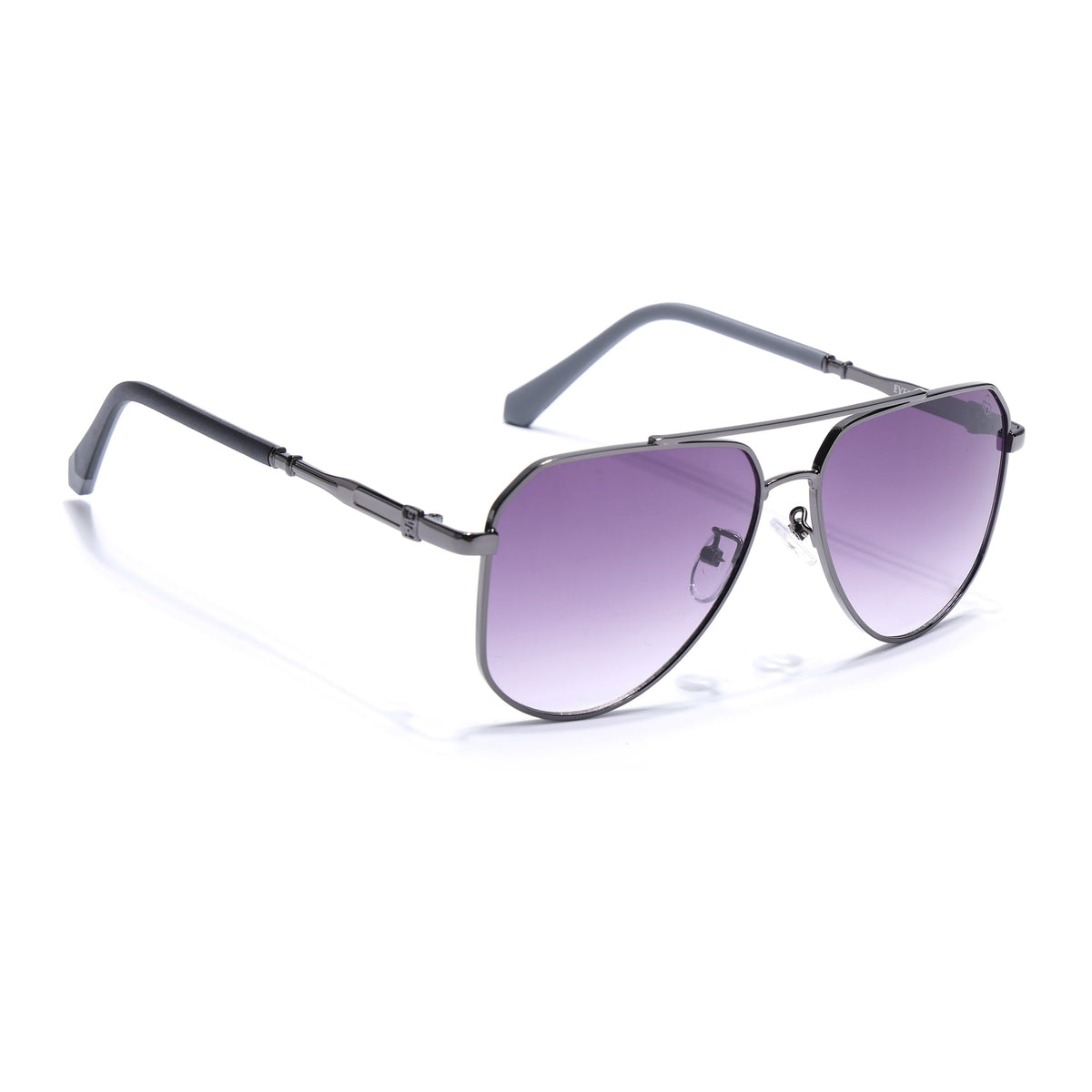 Eyejack Dark Grey Aviator Sunglasses for Men and Women - view 2