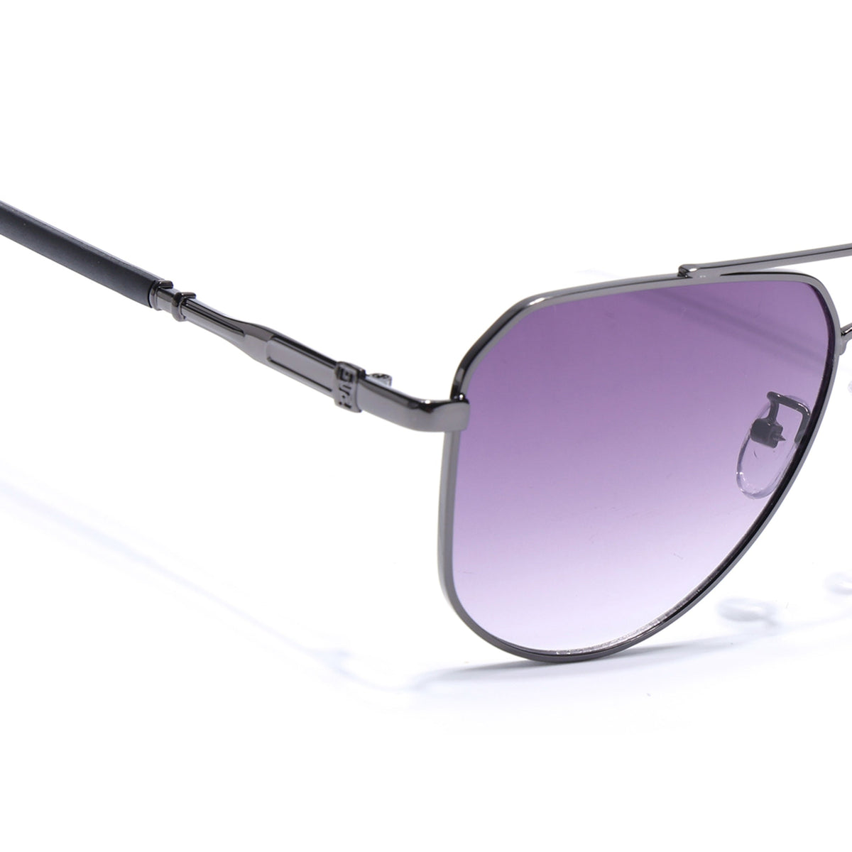 Eyejack Dark Grey Aviator Sunglasses for Men and Women - view 5