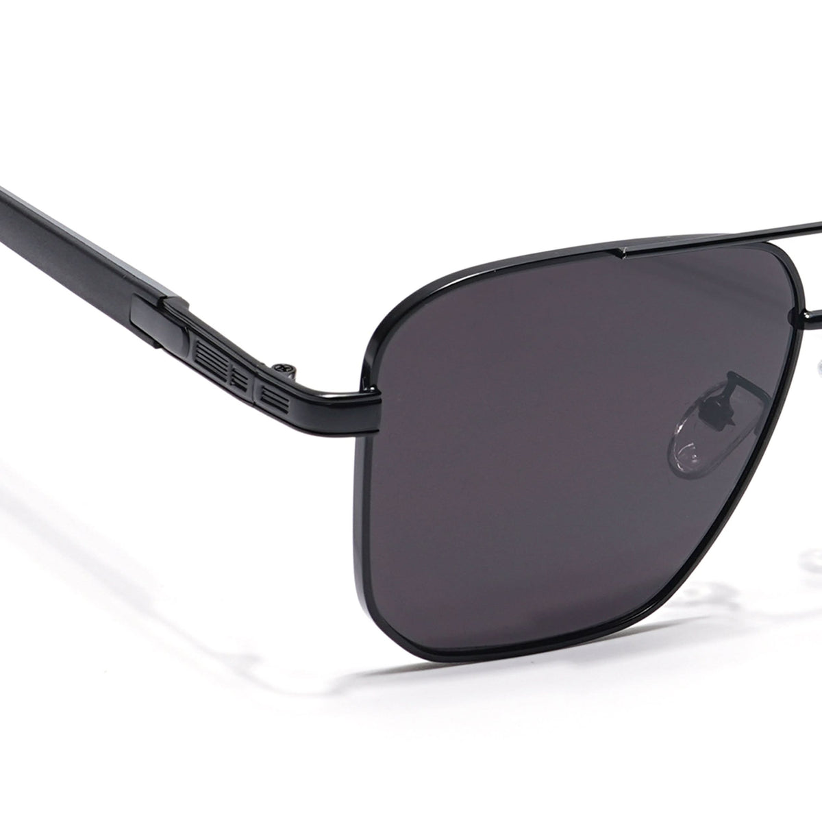 Eyejack Black Square Sunglasses for Men and Women - Style L826 - view 5