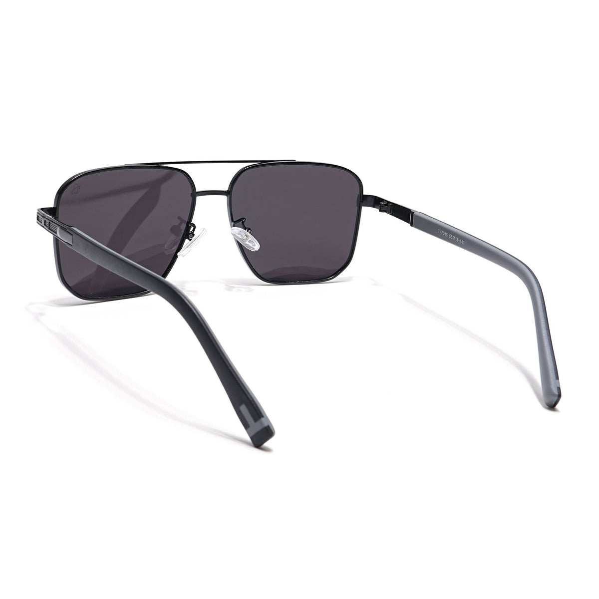 Eyejack Black Square Sunglasses for Men and Women - Style L826 - view 6