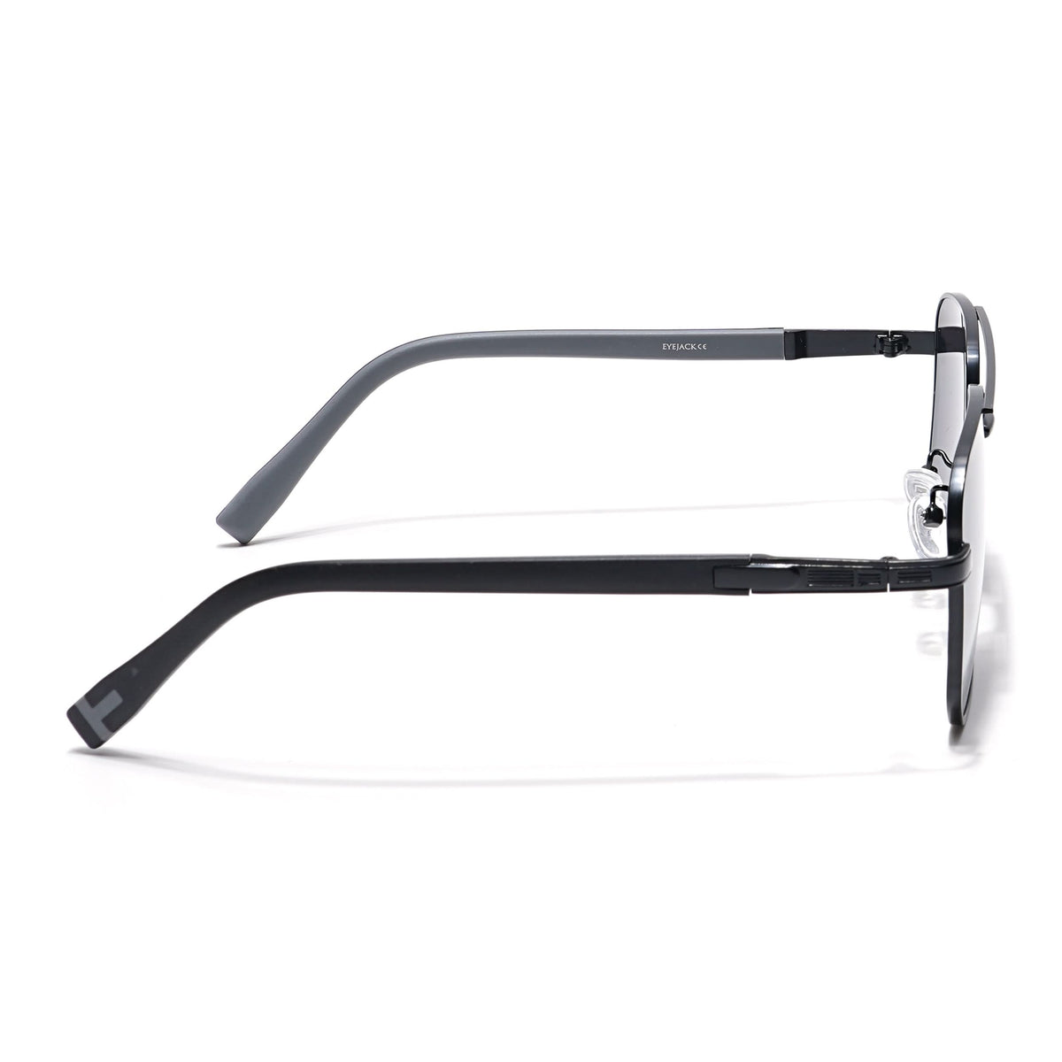 Eyejack Black Square Sunglasses for Men and Women - Style L826 - view 7