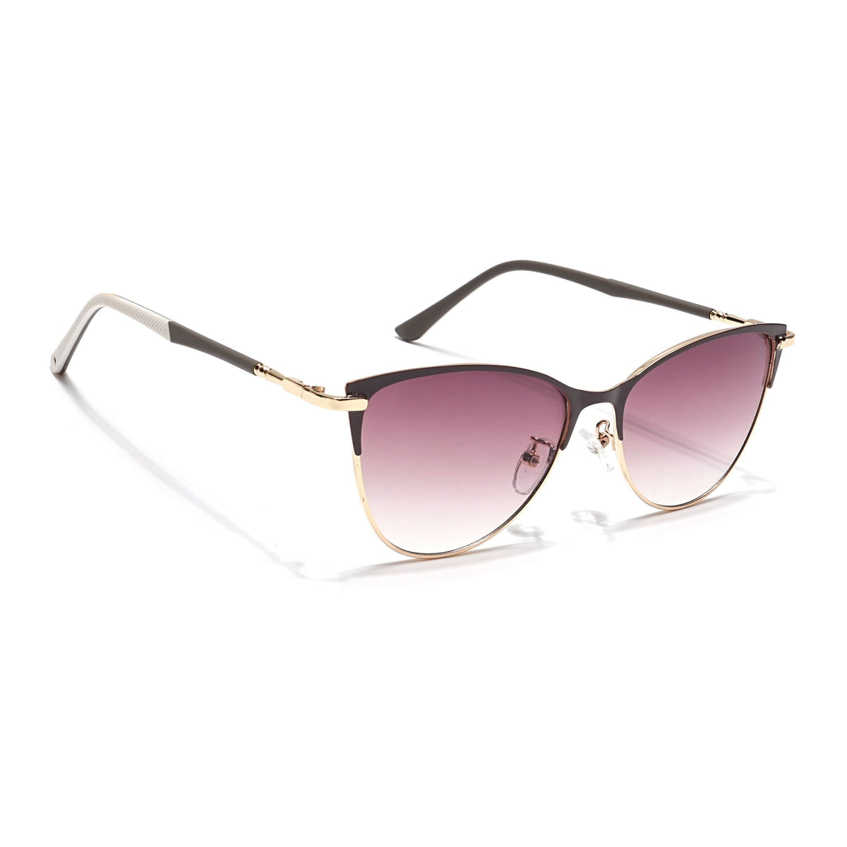 Eyejack Golden & Brown Cateye Sunglasses for Men and Women - Style L844 - view 2