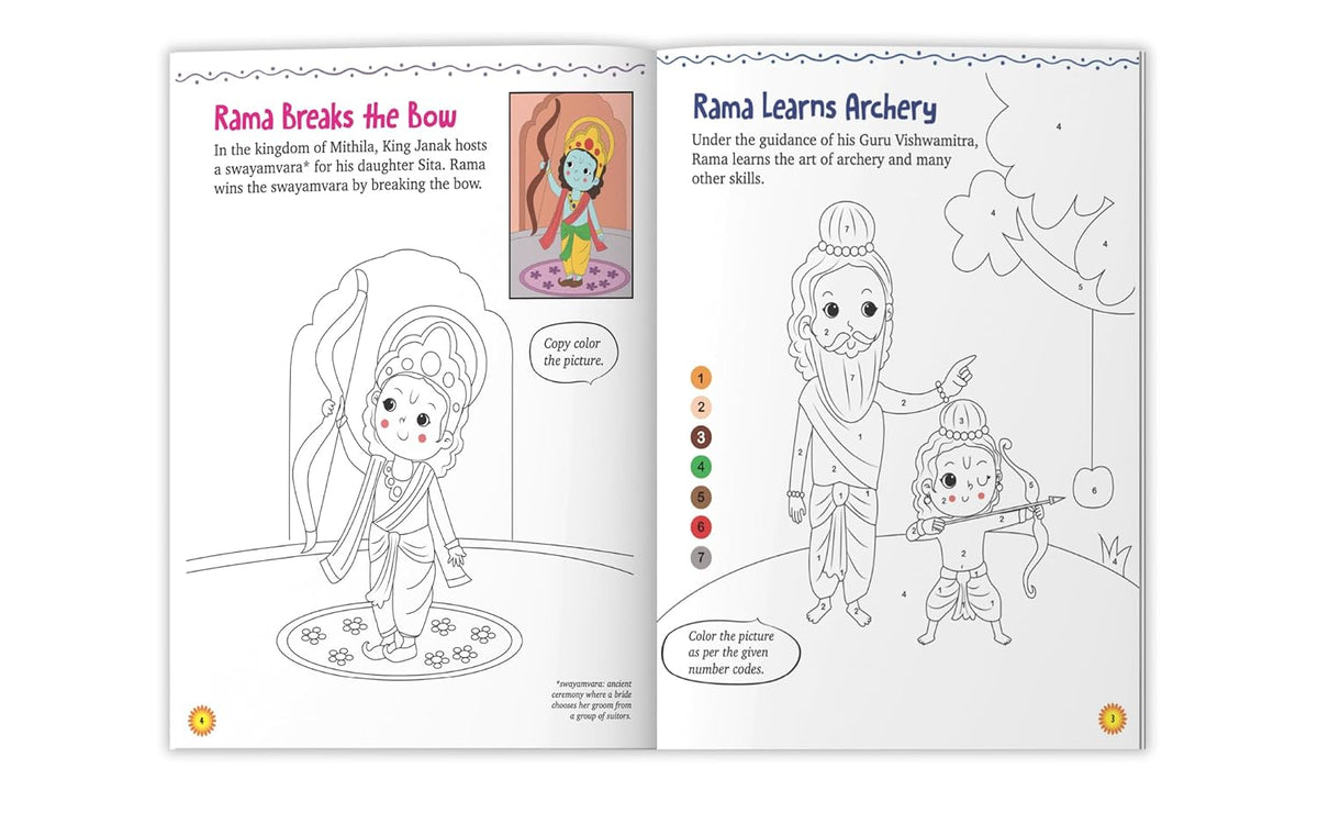 Kids Colouring Book: Ramayana