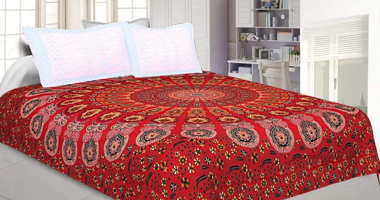 Diwali Dry Fruit Gift Pack with Mandala Bedsheet & Festive Essentials mantouss