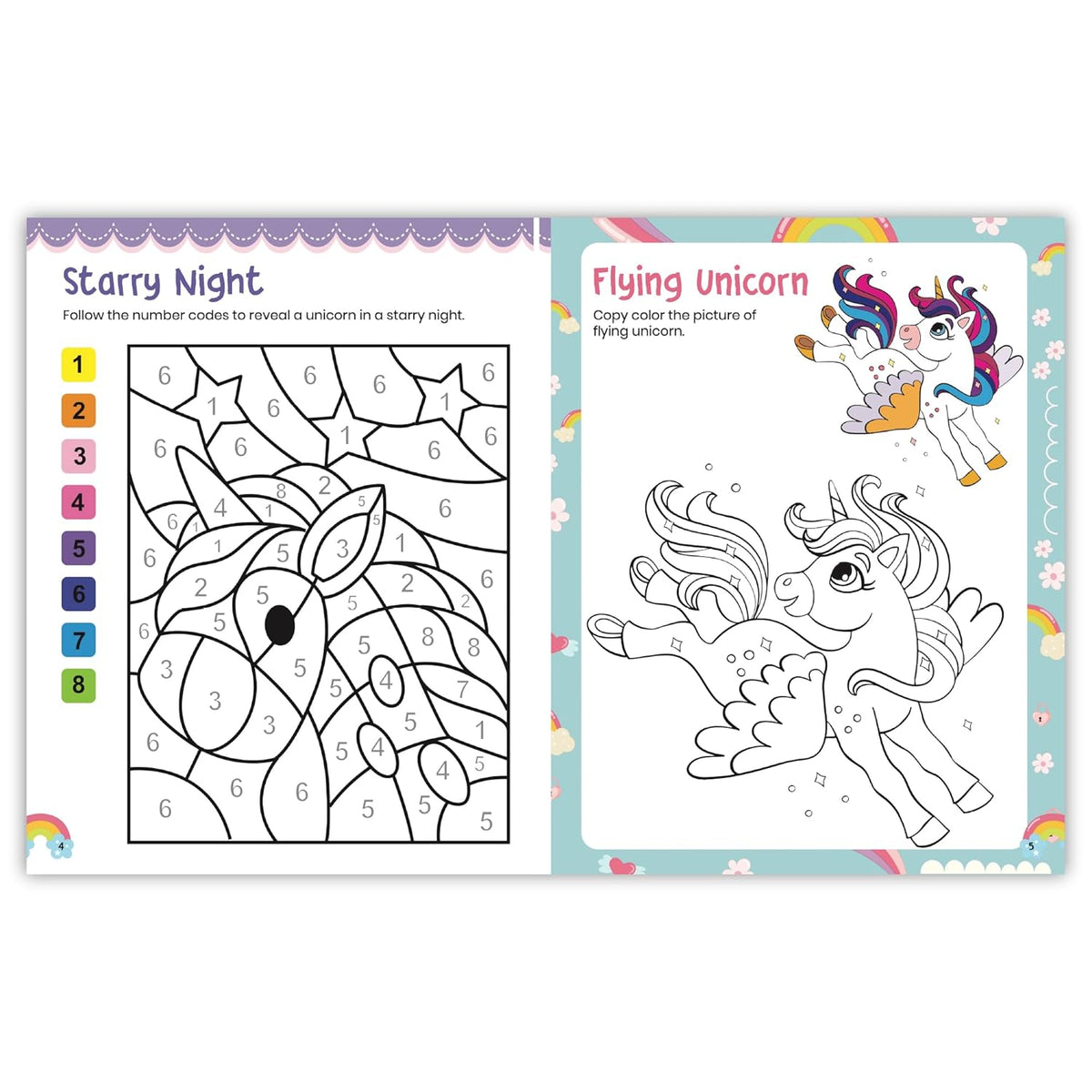 Kids Coloring Book: Unicorn