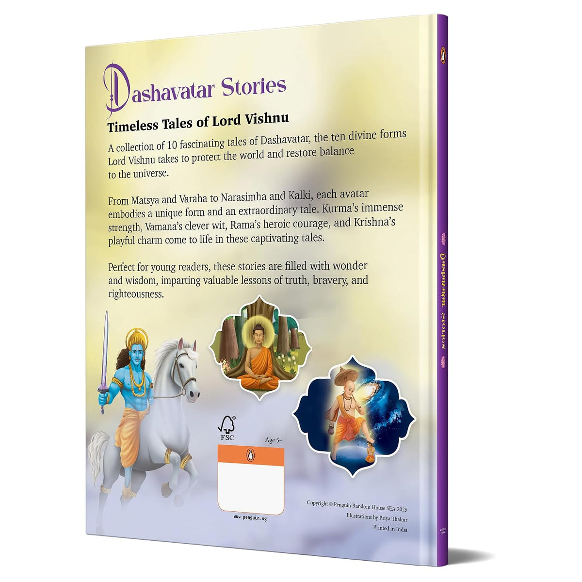 Dashavatar Stories: 10 Illustrated Stories of Lord Vishnu’s Avatars for Children I Hindu Mythology