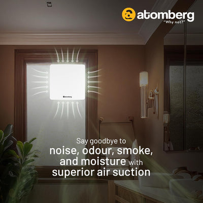 Atomberg Studio 150 mm BLDC Exhaust Fan with Low Noise Operation – Gloss White