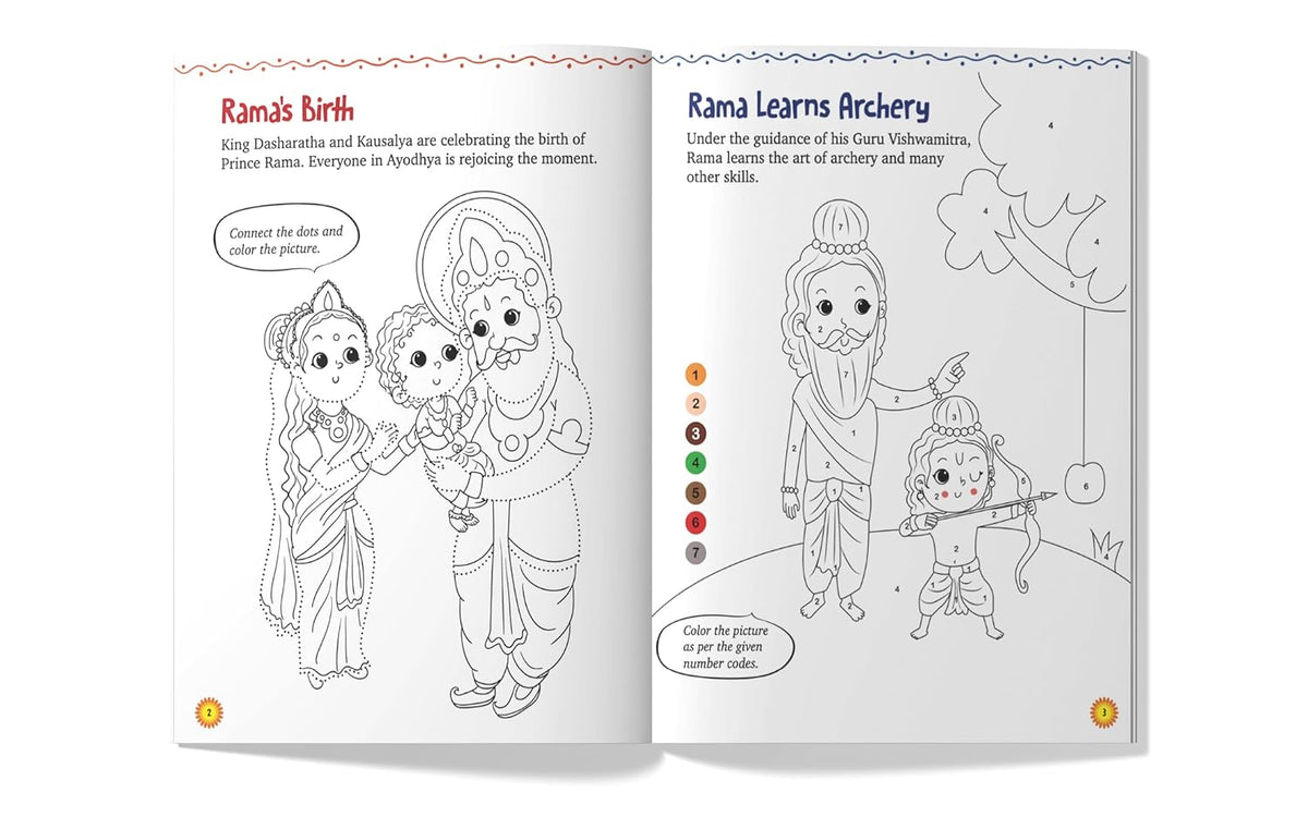 Kids Colouring Book: Ramayana