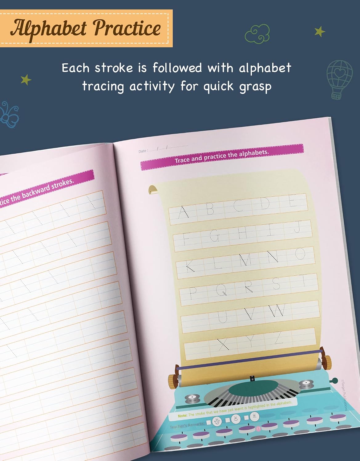 Stroke & Pattern Writing Book for Kids | ABCD & Pencil Control Practice - Image 4
