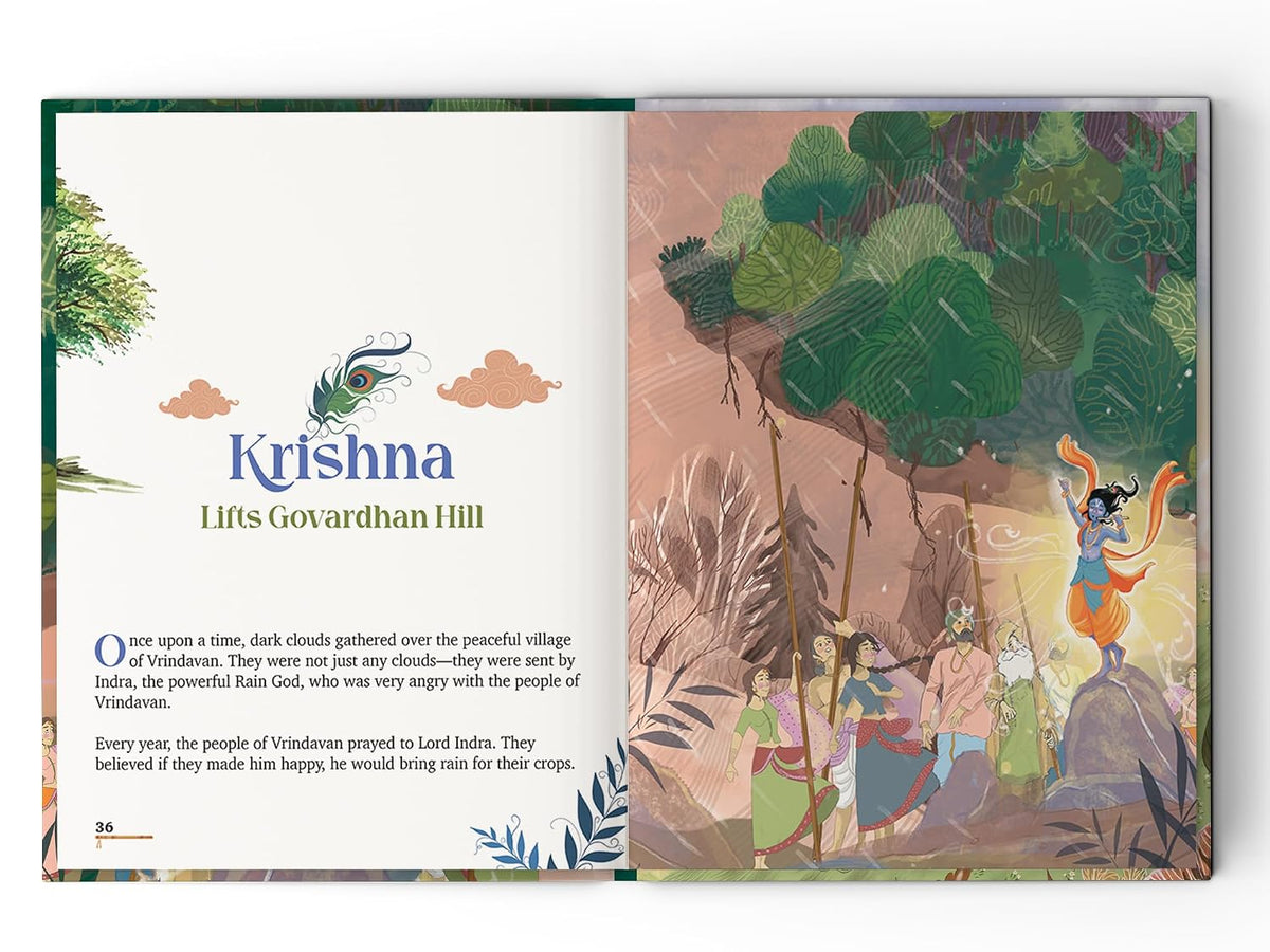 Krishna Stories: 10 Illustrated Stories of Lord Krishna for Children I Hindu Mythology