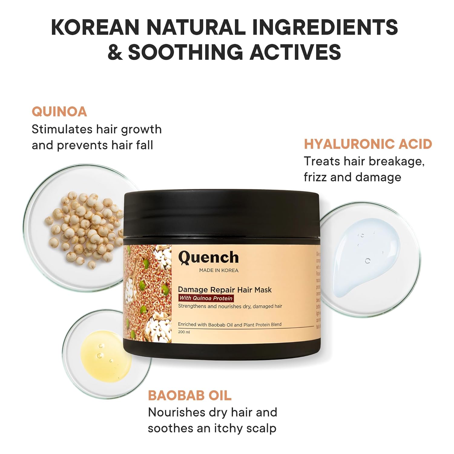 Quench Damage Repair Hair Mask200Ml (699)