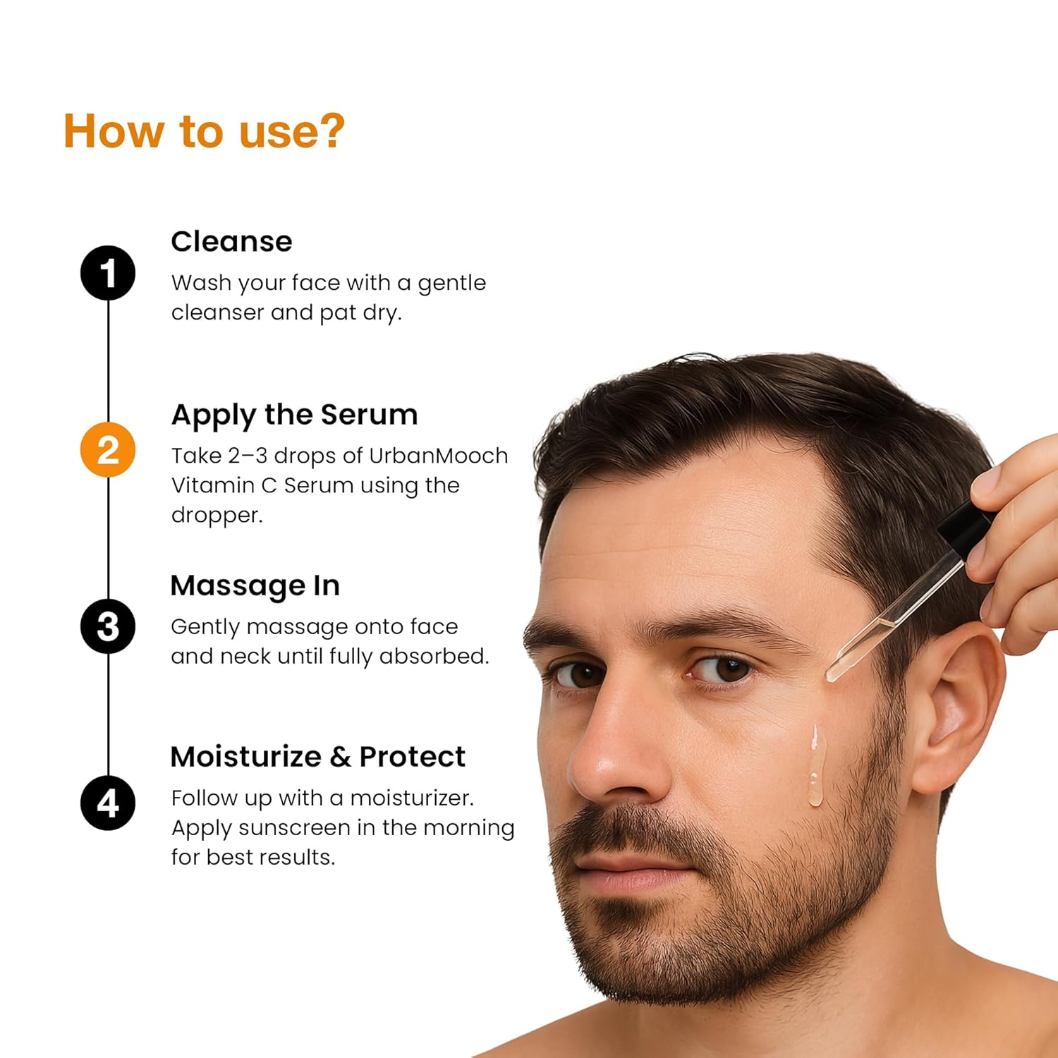 UrbanMooch 10% Vitamin C Face Serum | With Vitamin C, 5% Niacinamide & Hyaluronic Acid | Fades Dark Spots | Reduces Pigmentation | Boosts Collagen | Brightens Skin | Suitable For All Skin Types | 30ml Lohiya Retails